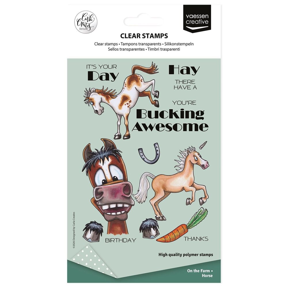 Vaessen Creative On the Farm Clear Stamps Horse (CAR0403) Vaessen Creative On the Farm Clear Stamps Horse (CAR0403)