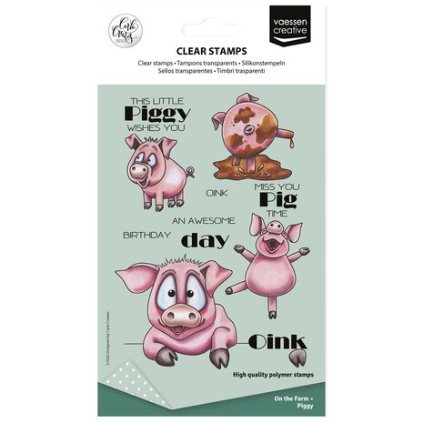 Vaessen Creative On the Farm Clear Stamps Piggy (CAR0404) Vaessen Creative On the Farm Clear Stamps Piggy (CAR0404)