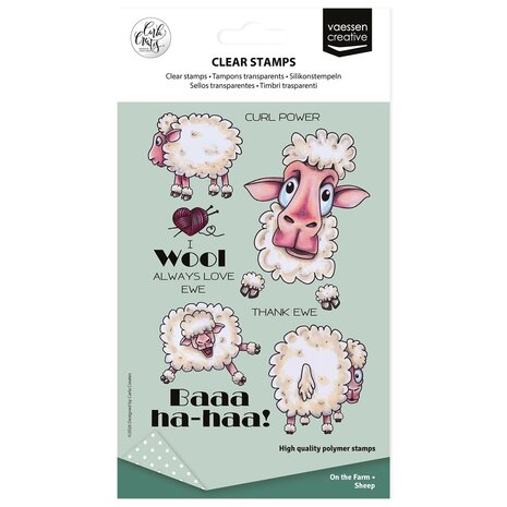 Vaessen Creative On the Farm Clear Stamps Sheep (CAR0405) Vaessen Creative On the Farm Clear Stamps Sheep (CAR0405)