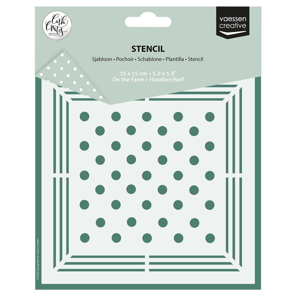 Vaessen Creative On the Farm Stencil Handkerchief (CAR0409) Vaessen Creative On the Farm Stencil Handkerchief (CAR0409)