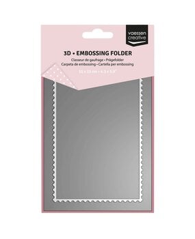 Vaessen Creative 3D Embossing Folder Postzegel (3625-0303) Vaessen Creative 3D Embossing Folder Postzegel (3625-0303)