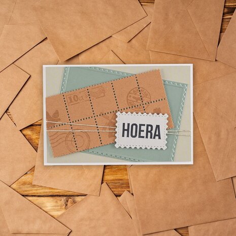 Vaessen Creative 3D Embossing Folder Postzegel (3625-0303) Vaessen Creative 3D Embossing Folder Postzegel (3625-0303)