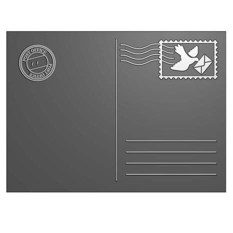 Vaessen Creative 3D Embossing Folder Ansichtkaart (3625-0304) Vaessen Creative 3D Embossing Folder Ansichtkaart (3625-0304)