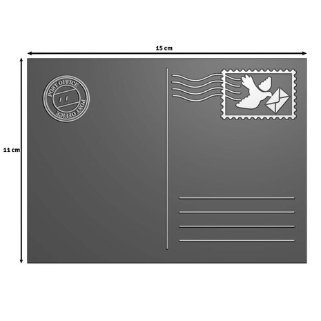 Vaessen Creative 3D Embossing Folder Ansichtkaart (3625-0304) Vaessen Creative 3D Embossing Folder Ansichtkaart (3625-0304)