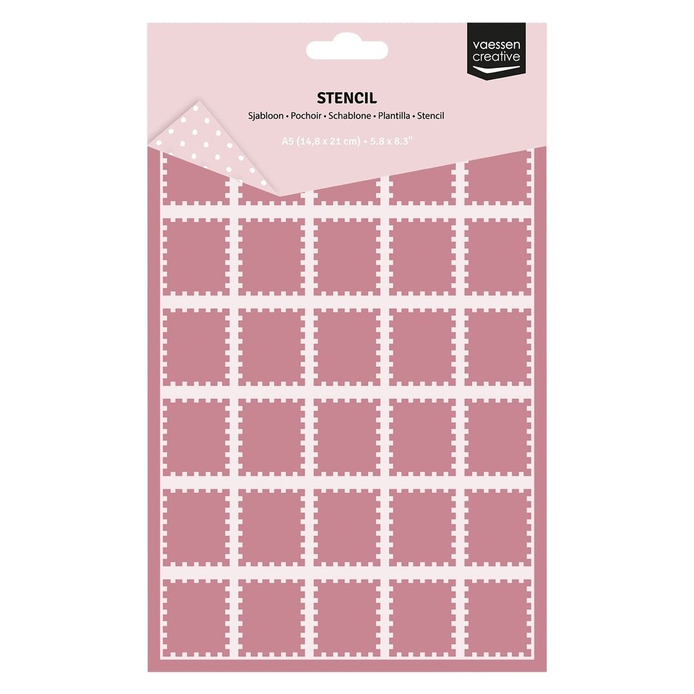 Vaessen Creative A5 Stencil Postzegels (3625-0305) Vaessen Creative A5 Stencil Postzegels (3625-0305)