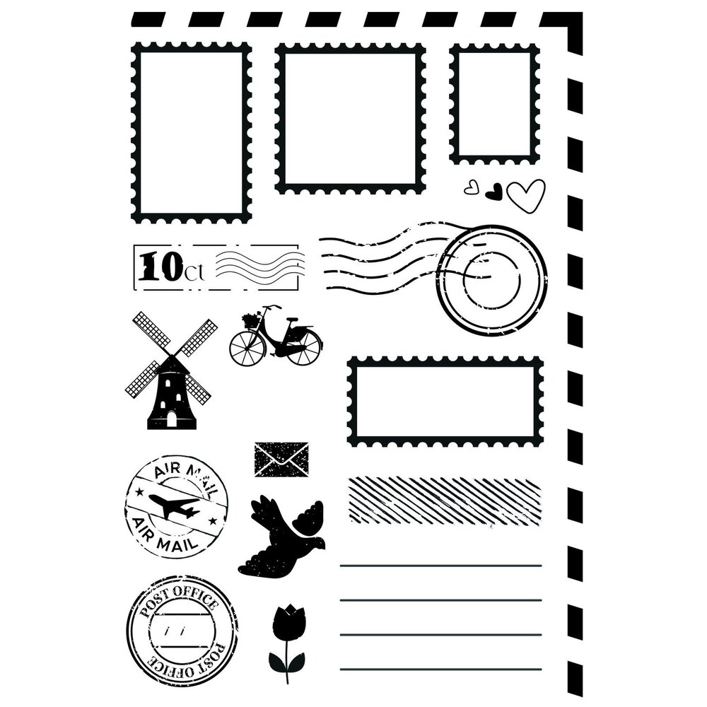 Vaessen Creative Clear Stamps From the Postbox (3625-0307) Vaessen Creative Clear Stamps From the Postbox (3625-0307)