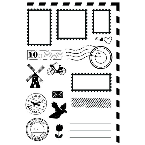 Vaessen Creative Clear Stamps From the Postbox (3625-0307) Vaessen Creative Clear Stamps From the Postbox (3625-0307)