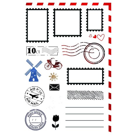Vaessen Creative Clear Stamps From the Postbox (3625-0307) Vaessen Creative Clear Stamps From the Postbox (3625-0307)