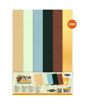 Berrie's Beauties Cute Animals A4 Linen Cardstock Pack (BB-A4-10033) Berrie's Beauties Cute Animals A4 Linen Cardstock Pack (BB-A4-10033)
