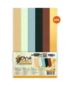 Berrie's Beauties Cute Animals 4K Linen Cardstock Pack (BB-4K-10033) Berrie's Beauties Cute Animals 4K Linen Cardstock Pack (BB-4K-10033)