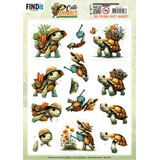 Berrie's Beauties Cute Animals 3D Push Out Turtles (SB11104)