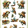 Berrie's Beauties Cute Animals 3D Push Out Turtles (SB11104) Berrie's Beauties Cute Animals 3D Push Out Turtles (SB11104)