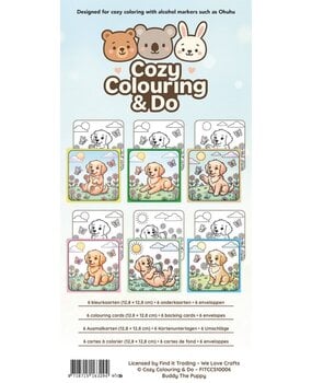 Find It Trading Cozy Colouring Cards Set Buddy The Puppy (FITCCS10006)