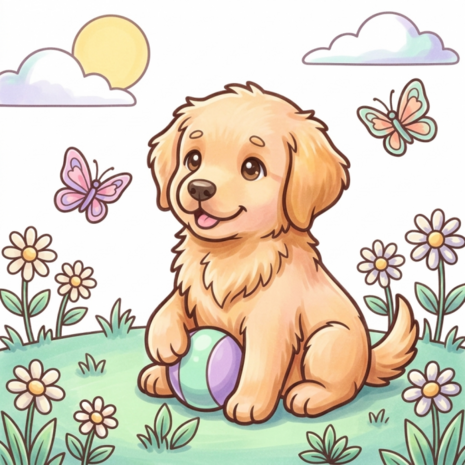 Find It Trading Cozy Colouring Cards Set Buddy The Puppy (FITCCS10006)