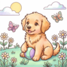 Find It Trading Cozy Colouring Cards Set Buddy The Puppy (FITCCS10006)