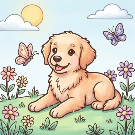 Find It Trading Cozy Colouring Cards Set Buddy The Puppy (FITCCS10006)