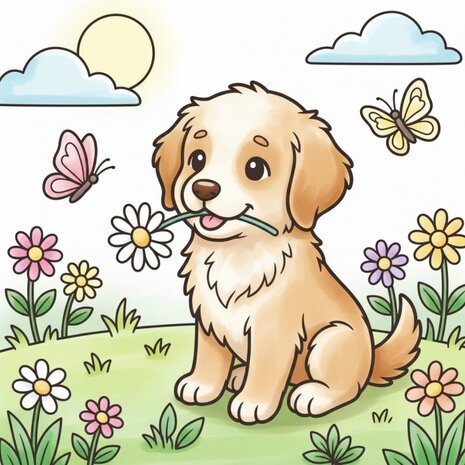 Find It Trading Cozy Colouring Cards Set Buddy The Puppy (FITCCS10006)