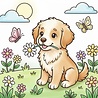 Find It Trading Cozy Colouring Cards Set Buddy The Puppy (FITCCS10006)