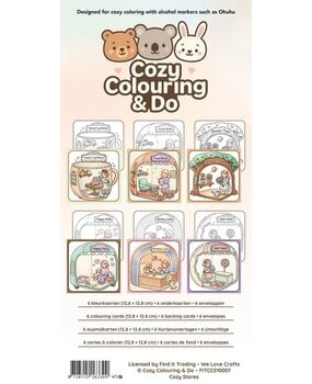 Find It Trading Cozy Colouring Cards Set Cozy Stores (FITCCS10007)