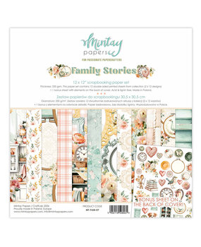 Mintay PRE-ORDER Family Stories 12x12 Inch Paper Pad (MT-FAM-07)