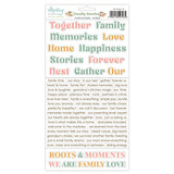 Mintay PRE-ORDER Family Stories 6x12 Inch Paper Stickers Words (MT-FAM-13)