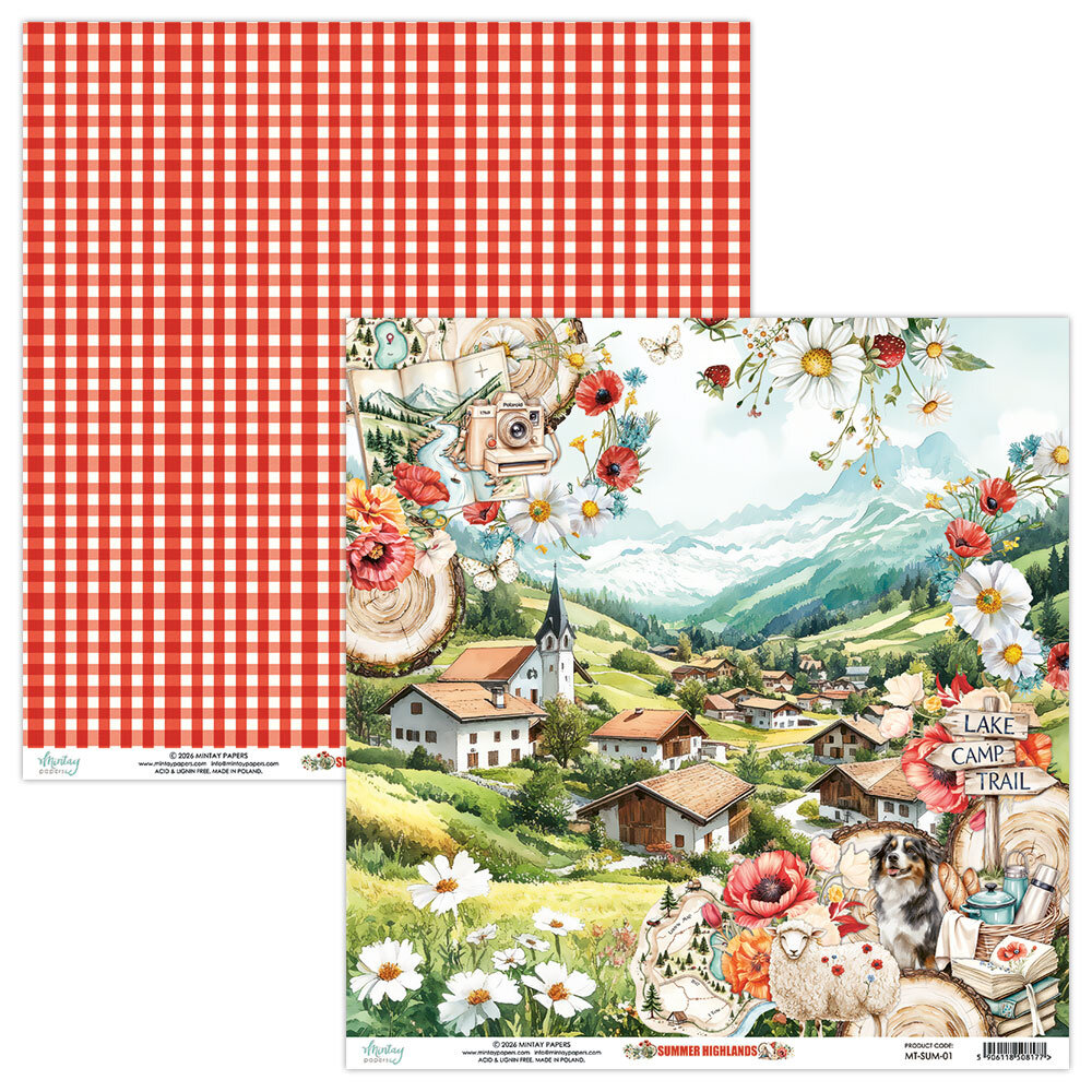Mintay PRE-ORDER Summer Highlands 12x12 Inch Paper Pad (MT-SUM-07)