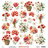Mintay PRE-ORDER Summer Highlands 12x12 Inch Fussy Cut Floral Paper Elements (MT-SUM-10)
