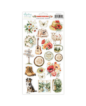 Mintay PRE-ORDER Summer Highlands 6x12 Inch Paper Stickers Elements (MT-SUM-12)