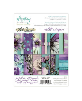 Mintay Violet Whispers 6x8 Inch Art Journal Paper Pad (MT-ART-P06)