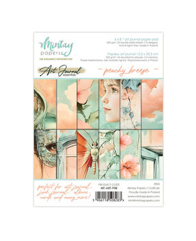 Mintay PRE-ORDER Peachy Breeze 6x8 Inch Art Journal Paper Pad (MT-ART-P08)