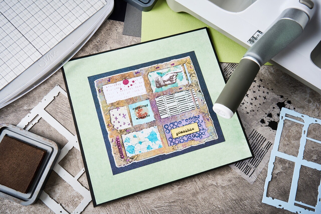 Sizzix PRE-ORDER Seth Apter Clear Stamps with Framelits Viewfinder (667054)