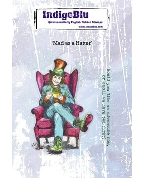 IndigoBlu Mad as a Hatter A6 Rubber Stamp (IND1525)
