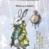 IndigoBlu White as a Rabbit A6 Rubber Stamp (IND1526)