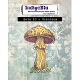 IndigoBlu Mushroom Solo Red Rubber Stamp (IND1528)