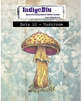 IndigoBlu Mushroom Solo Red Rubber Stamp (IND1528)