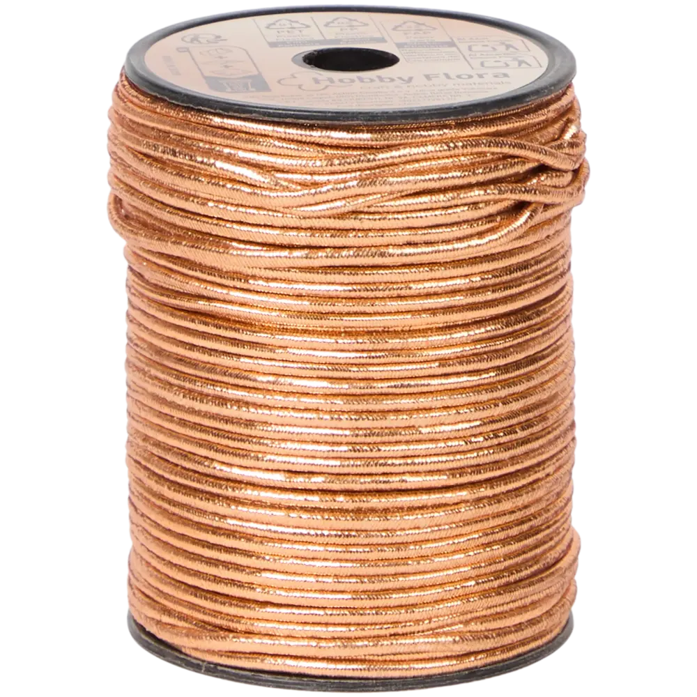 Hobby Flora Metallic Elastic Cord Bronze 20m (3217720)