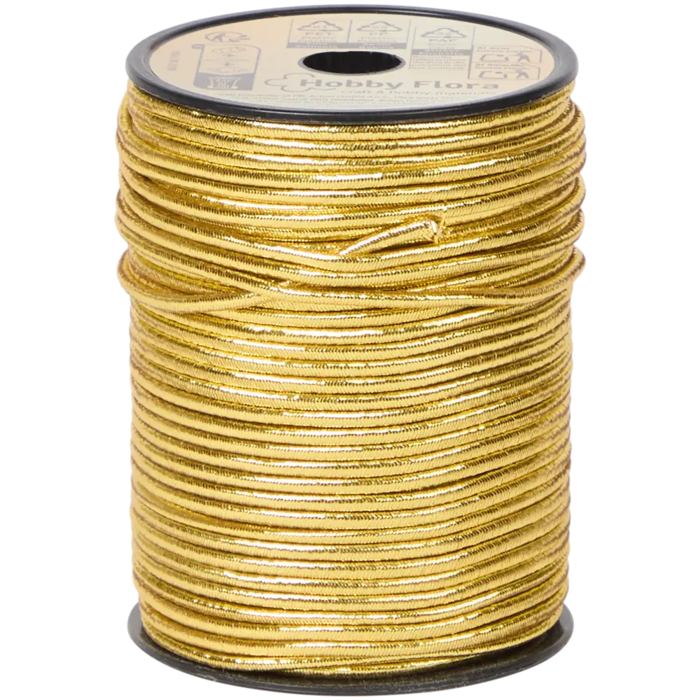 Hobby Flora Metallic Elastic Cord Gold 20m (3217720)