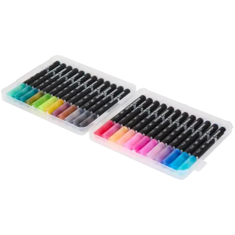 Craft World 24 Outline Markers Metallic Silver (3218831)