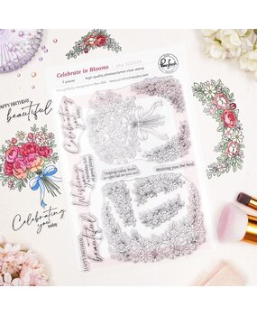 Pinkfresh Studio The Daydream Edit Stamp Celebrate in Blooms (322226)