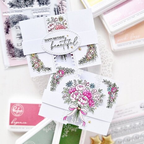 Pinkfresh Studio The Daydream Edit Stamp Celebrate in Blooms (322226)