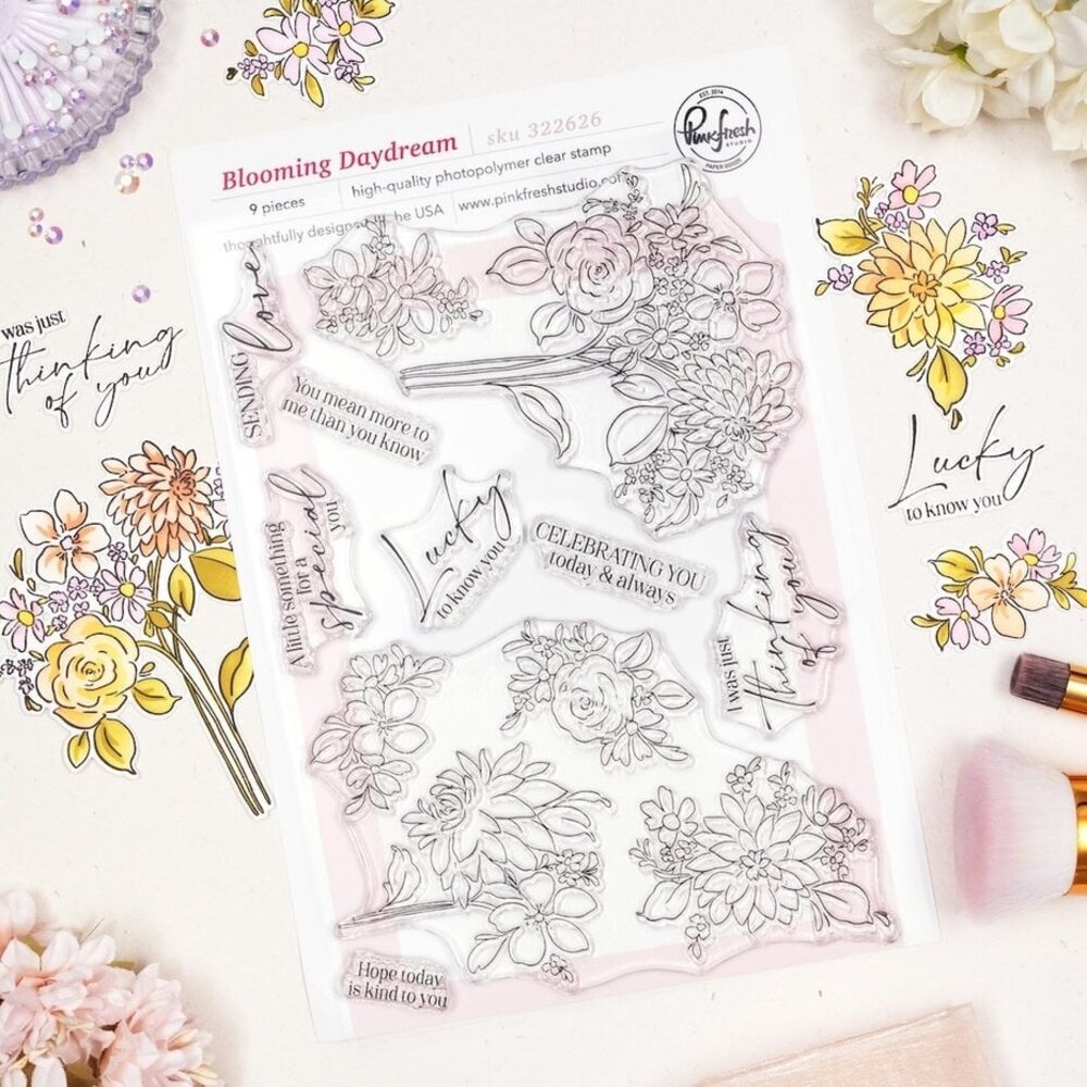 Pinkfresh Studio The Daydream Edit Stamp Blooming Daydream (322626)