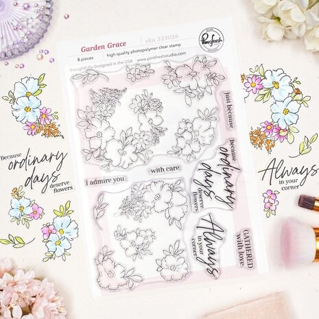 Pinkfresh Studio The Daydream Edit Stamp Garden Grace (323026)
