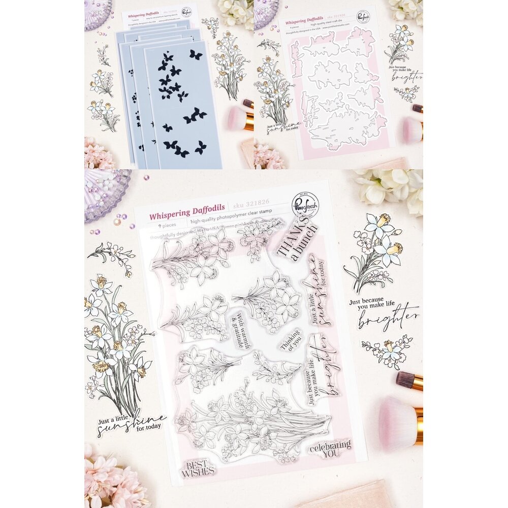 Pinkfresh Studio The Daydream Edit BUNDLE Whispering Daffodils ...