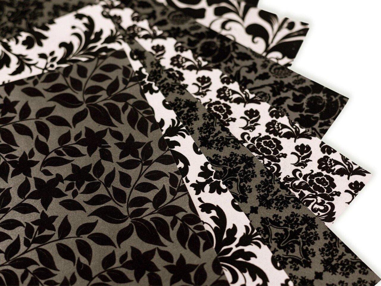 Crafter's Companion Flocked Damask 12x12 Inch Paper Pad (CC-PFLOCK-DAMA)