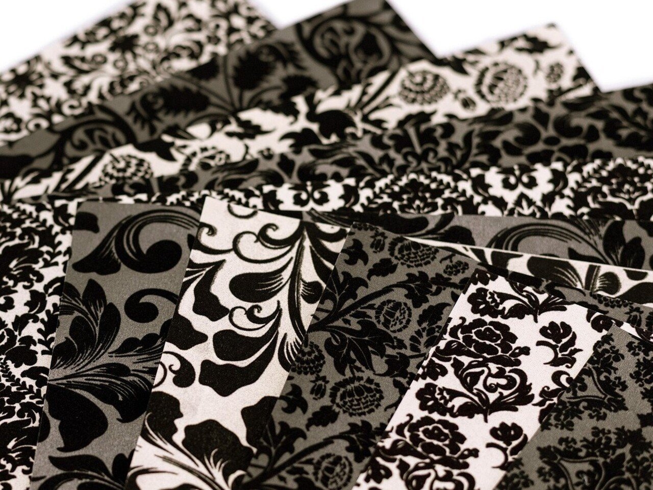 Crafter's Companion Flocked Damask 12x12 Inch Paper Pad (CC-PFLOCK-DAMA)