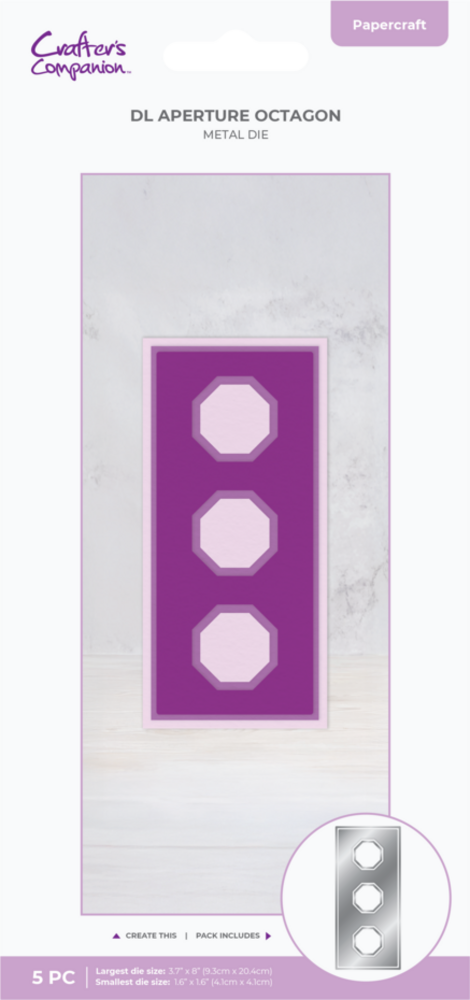 Crafter's Companion DL Aperture Octagon Dies (CC-MD-DAOC)