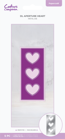 Crafter's Companion DL Aperture Heart Dies (CC-MD-DAHE)