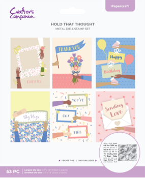 Crafter's Companion Hold That Thought Stamp & Dies (CC-STD-HOTH)