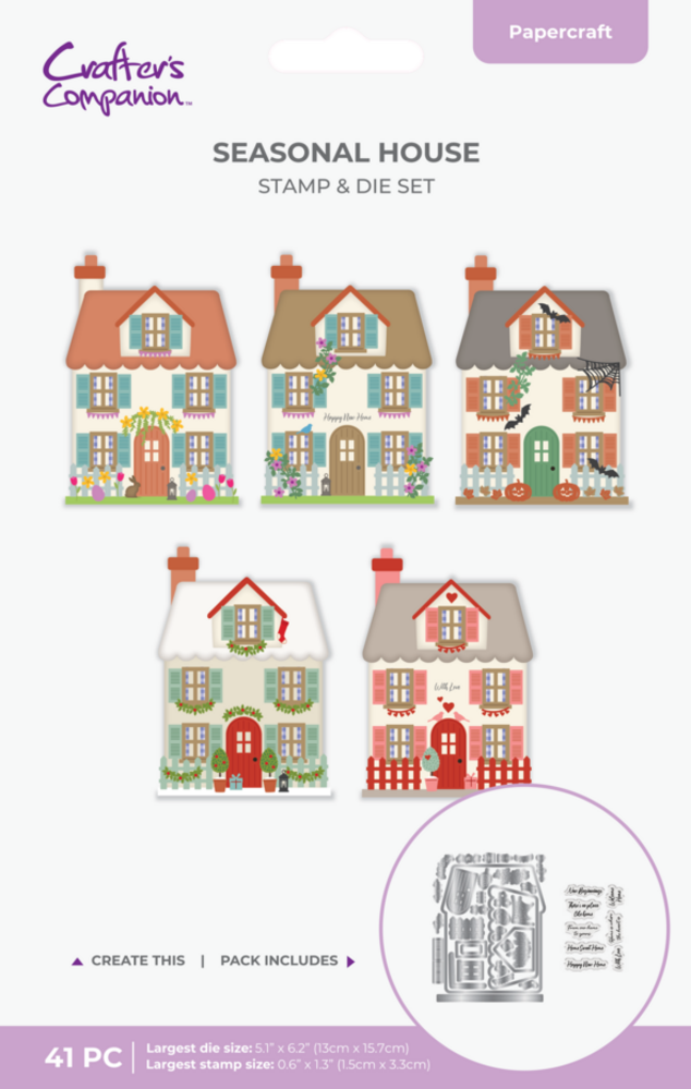 Crafter's Companion Seasonal House Stamp & Dies (CC-STD-SEHO)