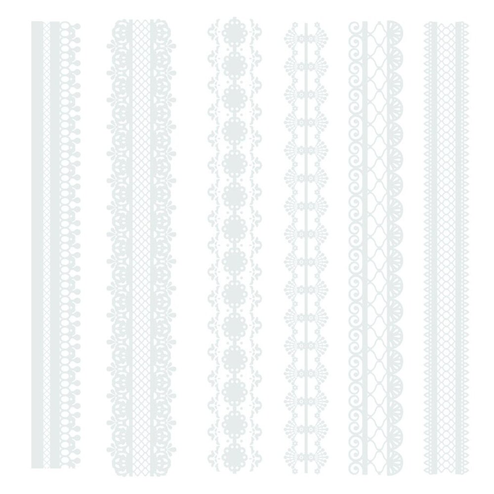 Crafter's Companion Antique Lace 6x6 Inch Rub Ons Embellishment (SS-AL-STK-RUB)